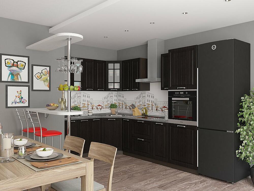 Угловая кухня Прага-03 Венге Премиум 60161₽