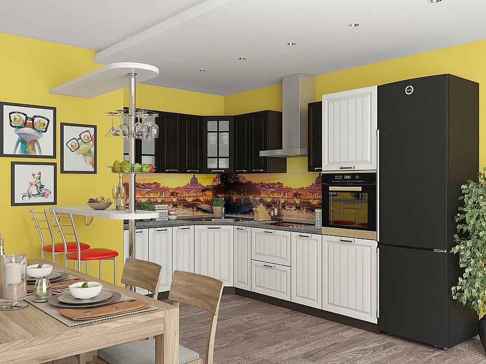 Угловая кухня Прага-03 Венге ПремиумБелое дерево 92312₽