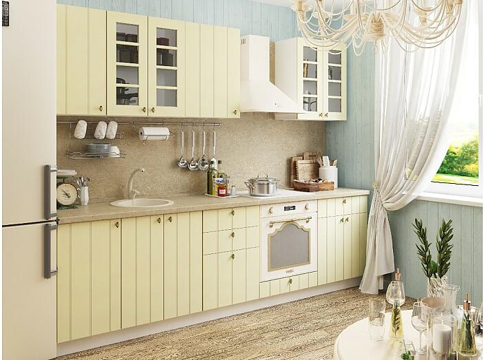 Цвет ванили в интерьере кухни (88 фото)