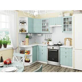 Угловая кухня Прованс-02 Голубой