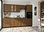 Прямая кухня Шале-02 Antico
