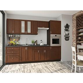 Прямая кухня Шале-02 Brown Oak