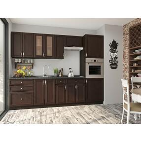 Прямая кухня Шале-02 Thermo Oak