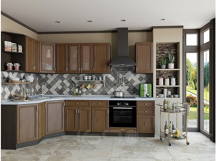 Угловая кухня Шале-03 Antico