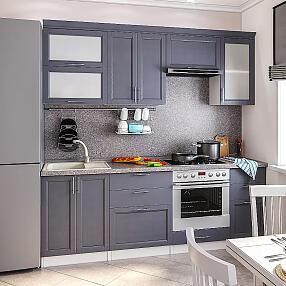 Кухня Сканди-02 Graphite Softwood/ Белый