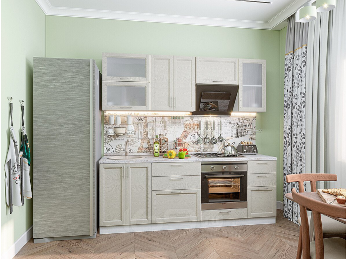 Сканди-02 Cappuccino Softwood Белый 2140*2200*600