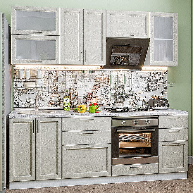 

Сканди-02 Cappuccino Softwood Белый 2140*2200*600