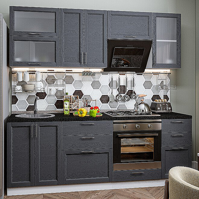 

Сканди-02 Graphite Softwood Белый 2140*2200*600