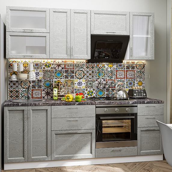 Сканди-02 Grey Softwood Белый 2140*2200*600
