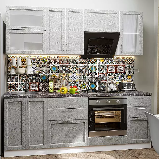 Сканди-02 Grey Softwood Белый 2140*2200*600