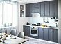 Модульный кухонный гарнитур Сканди-03 Graphite Softwood/Белый 2340x2600x600