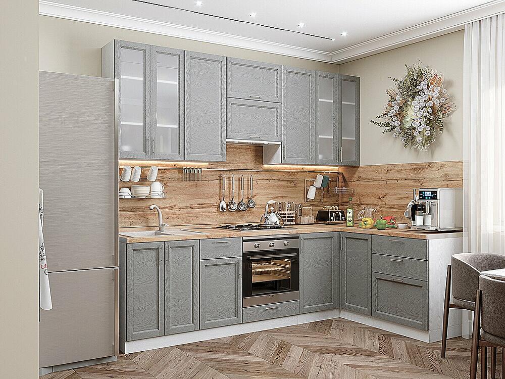 Сканди-04 Grey Softwood Белый 2340*2650/1590*600