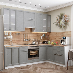 Сканди-04 Grey Softwood Белый 2340*2650/1590*600