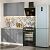Модульный кухонный гарнитур Сканди-05 Grey Softwood/Белый 2140x1200x600