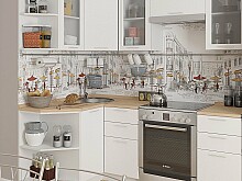 

Угловая кухня Валерия-М-04 Белый металлик Белый 2140*1300/2000*600