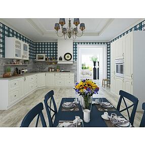 П-образная кухня Верона-02 Ясень золото