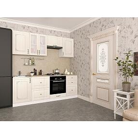 Прямая кухня Виктория-01 Белый сандал