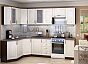 Угловая кухня Виктория-04 Белый сандал