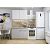 Модульный кухонный гарнитур Фьюжн-05 Silky Light Grey, Silky White/Дуб Вотан 2140x1100x600