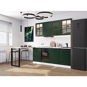 Модульный кухонный гарнитур Дублин-03 Special Green/Белый 2140x1950x600
