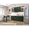 tumb 1 - Кухня прямая Дублин-03 Special Green/Дуб Вотан 2140*1950*600