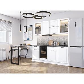 Модульный кухонный гарнитур Дублин-03 Special White/Белый 2140x1950x600
