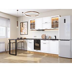 Модульный кухонный гарнитур Дублин-03 Special White/Дуб Вотан 2140x1950x600