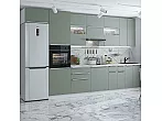 Модульный кухонный гарнитур Фьюжн-01 Silky Mint/Белый 2340x3600x600