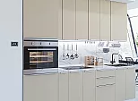 Модульный кухонный гарнитур Фьюжн-03 Silky Grey/Белый 2340x2600x600
