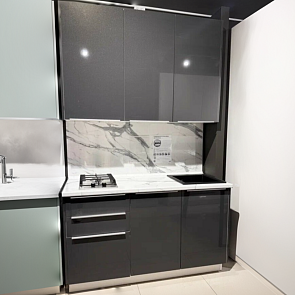Кухня прямая Фьюжн Anthracite/Белый 1500*2200*600