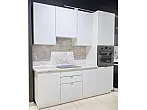 Модульный кухонный гарнитур Фьюжн Silky Light Grey/Белый 2336x2200x600