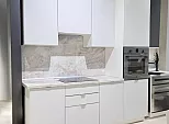 Модульный кухонный гарнитур Фьюжн Silky Light Grey/Белый 2336x2200x600