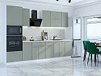Модульный кухонный гарнитур Квадро-01 Аквамарин/Белый 2140x3000x600