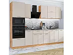 Модульный кухонный гарнитур Квадро-01 Кашемир/Дуб Вотан 2140x3000x600