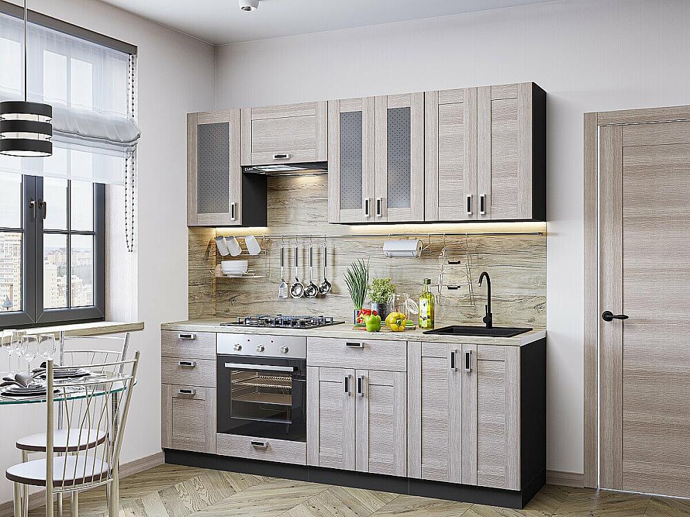 Кухня Прямая Лофт-01 Cappuccino VeralingaБелый 21402200600 43349₽