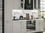 Модульный кухонный гарнитур Лофт-02 Grey Silk/Graphite 2140x2400x600