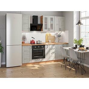 Модульный кухонный гарнитур Лофт-07 Nordic Oak/Дуб Вотан 2140x2200x600