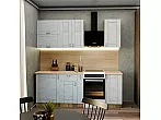 Модульный кухонный гарнитур Лофт Nordic Oak/Белый 2130x1600x600