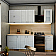 Модульный кухонный гарнитур Лофт Вариант 8 Nordic Oak/Белый 2130x1800x600