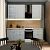 Модульный кухонный гарнитур Лофт Super White/Белый 2330x1700x600