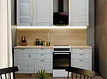 Модульный кухонный гарнитур Лофт Super White/Белый 2330x1700x600