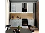 Модульный кухонный гарнитур Лофт Super White/Белый 2330x1700x600