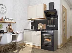 Модульный кухонный гарнитур Ницца-05 Агат/Дуб Вотан 2140x1000x600