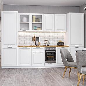 Модульный кухонный гарнитур Ницца Royal-01 Blanco/Белый 2140x3150x600