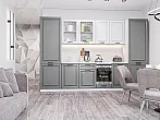 Модульный кухонный гарнитур Ницца Royal-01 Blanco, Magnum/Белый 2140x3150x600