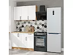 Модульный кухонный гарнитур Сканди-05 White Silkwood/Дуб Вотан 2140x1200x600