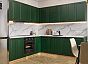 Модульный кухонный гарнитур Дублин-02 Special Green/Дуб Вотан 2140x2200/2400x600
