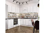 Модульный кухонный гарнитур Дублин-02 Special White/Белый 2140x2200/2400x600