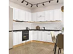 Модульный кухонный гарнитур Дублин-02 Special White/Дуб Вотан 2140x2200/2400x600