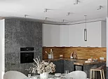 Модульный кухонный гарнитур Флэт Temple Stone 2S, White In 2S/Белый 2330x3400/2400x600